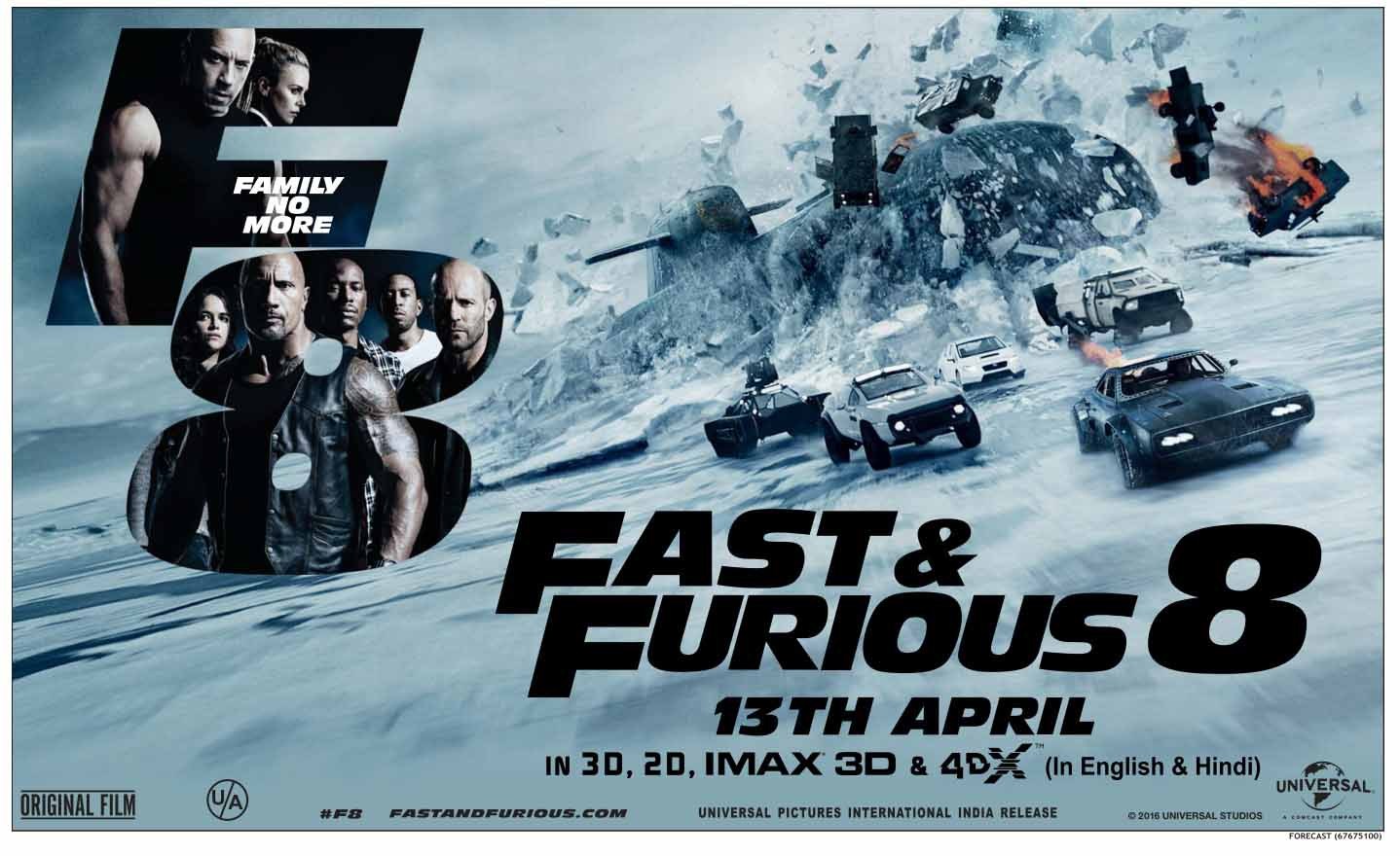 The Fast and Furious 8 ฟาสต์แอนด์ฟิวเรียส 8 เร็ว…แรงทะลุนรก 2017
